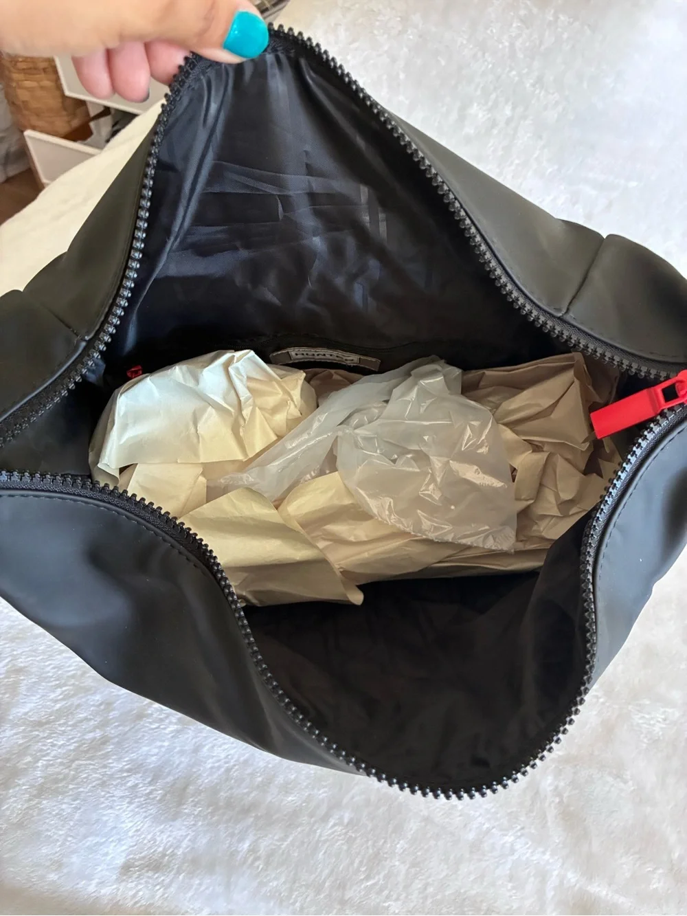 Hunter Black Backpack with Red Trim - Bag